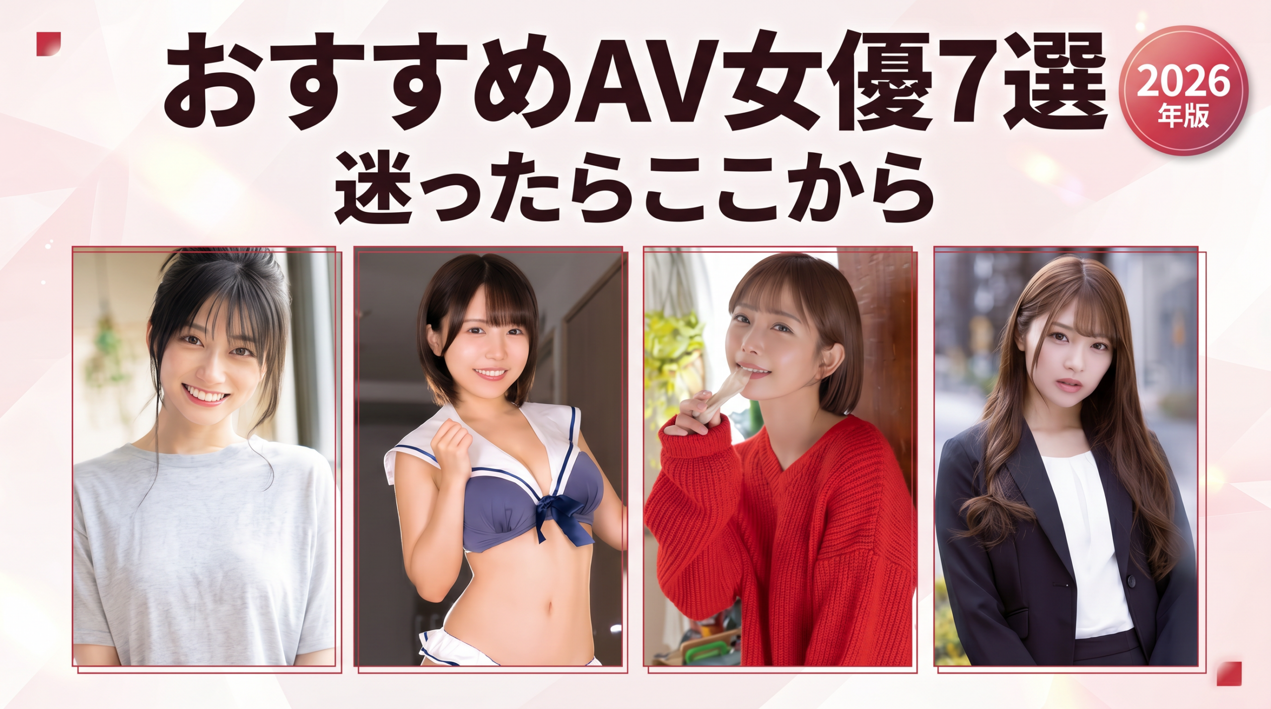 迷ったらここから｜おすすめAV女優7選【初心者向け・人気女優まとめ】